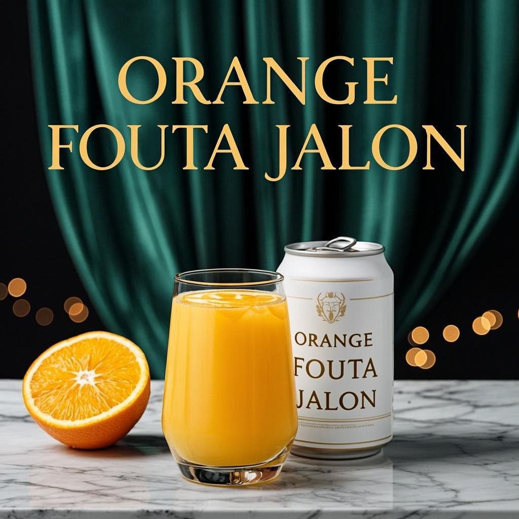 Orange Fouta Jalon Verre Presse