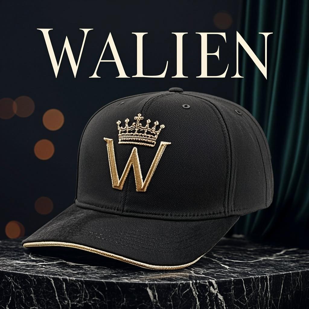 WALIEN Casquette Noir Dore